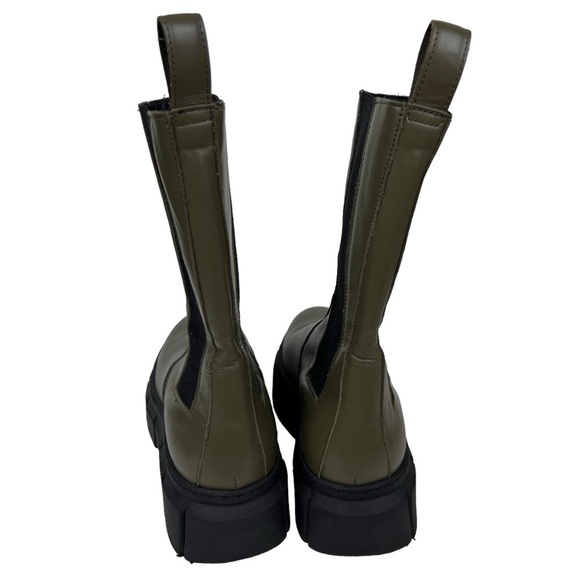 Free People x Alohas Lugged Platform Chelsea Pull On Leather Boots - Picture 6 of 10